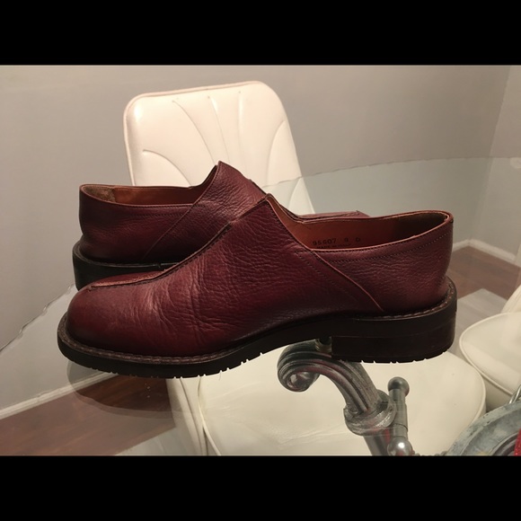 Joseph Abboud Split Seam Brown Leath Slip On Sz 9 - Picture 4 of 8